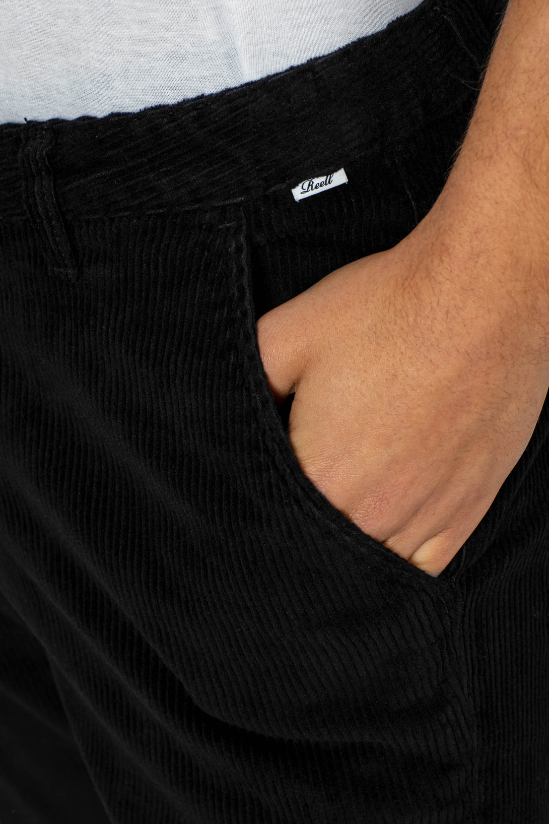 Regular Flex Chino Corduroy - Black - Reell Pakistan