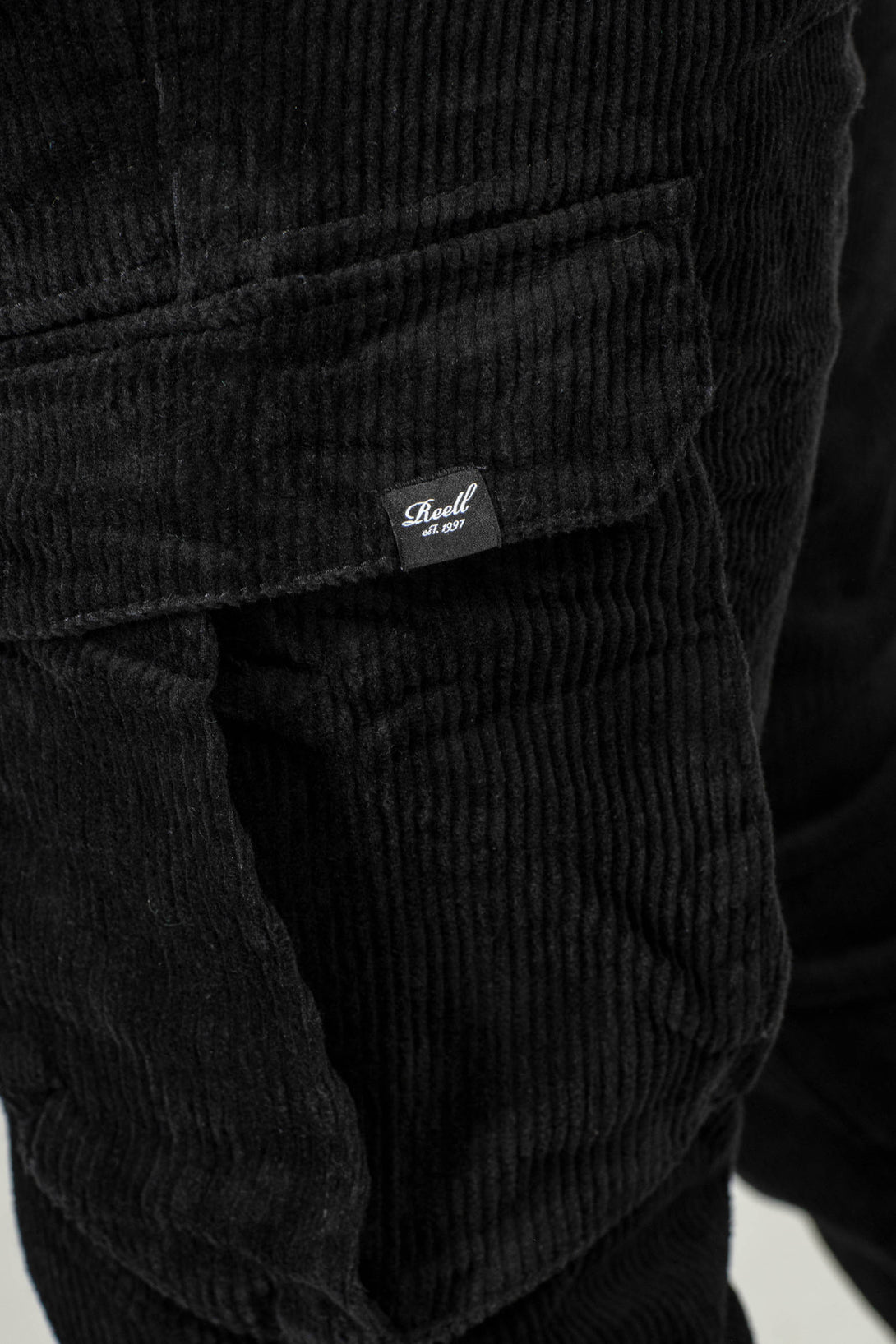 Reflex Rib Cargo Corduroy - Black - Reell Pakistan