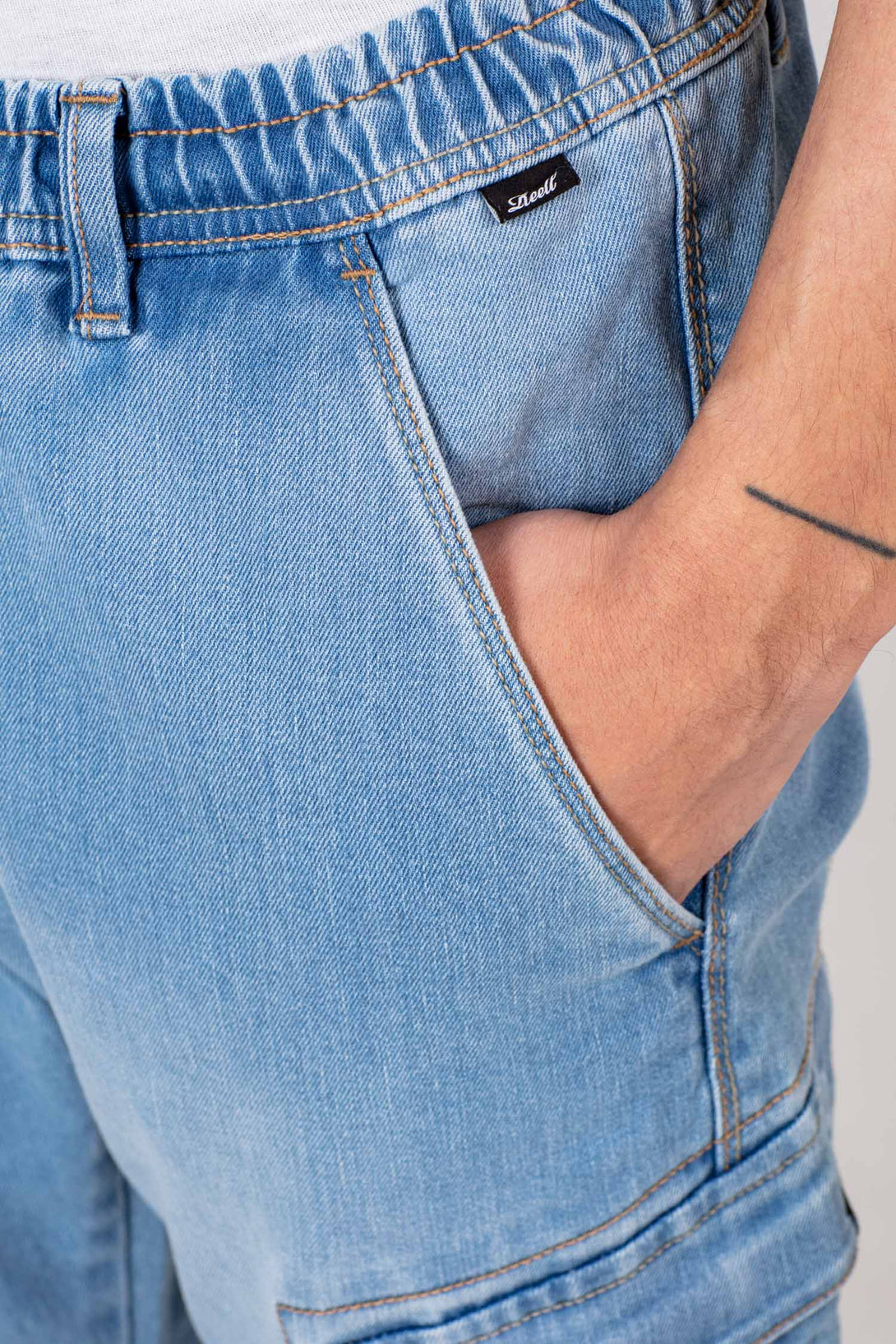 Reflex Rib Cargo - Light Blue Grey Wash - Reell Pakistan