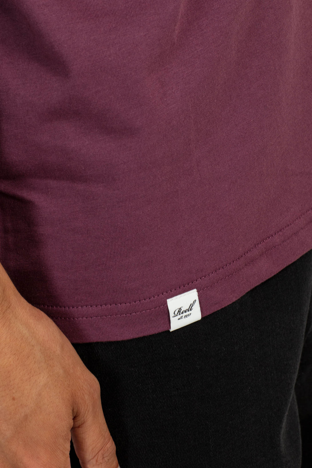 Regular Logo T-Shirt - Plum Purple - Reell Pakistan