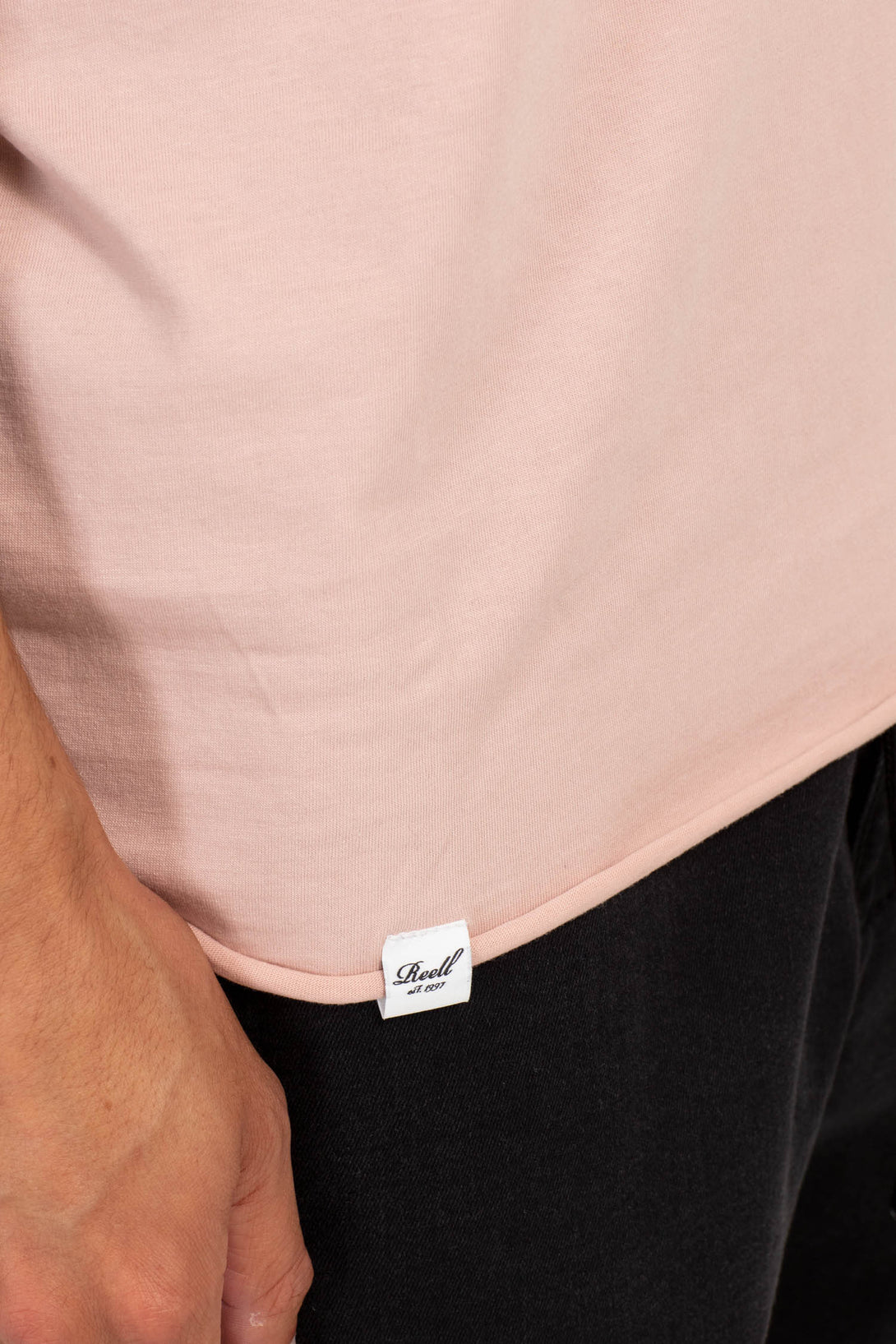 Organic Wide Neck T Shirt - Smoked Pink - Reell Pakistan