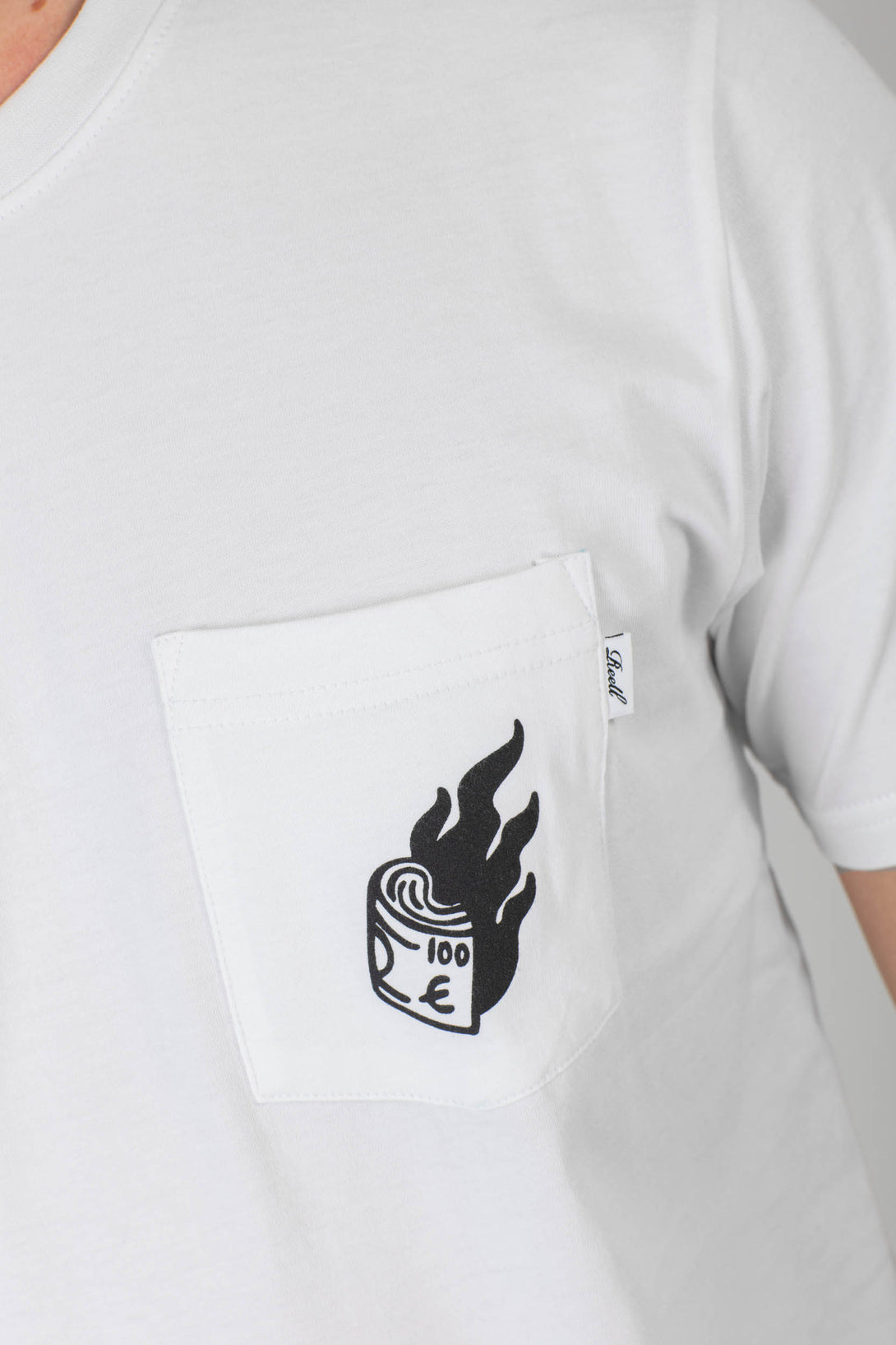Burn Pocket T-Shirt - Snow White - Reell Pakistan