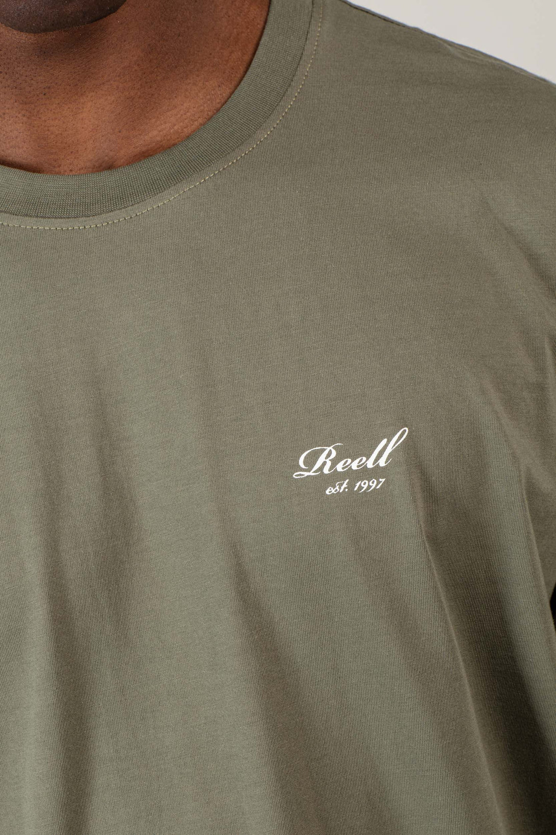 Staple Logo T-Shirt - Grey Green - Reell Pakistan