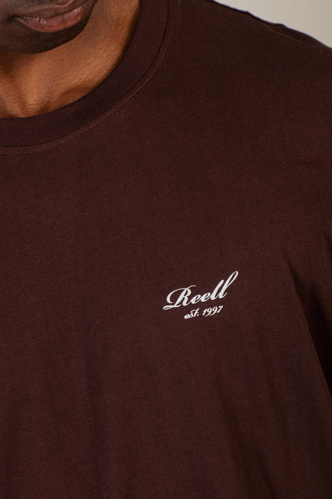 Staple Logo T-Shirt - Choc Brown - Reell Pakistan