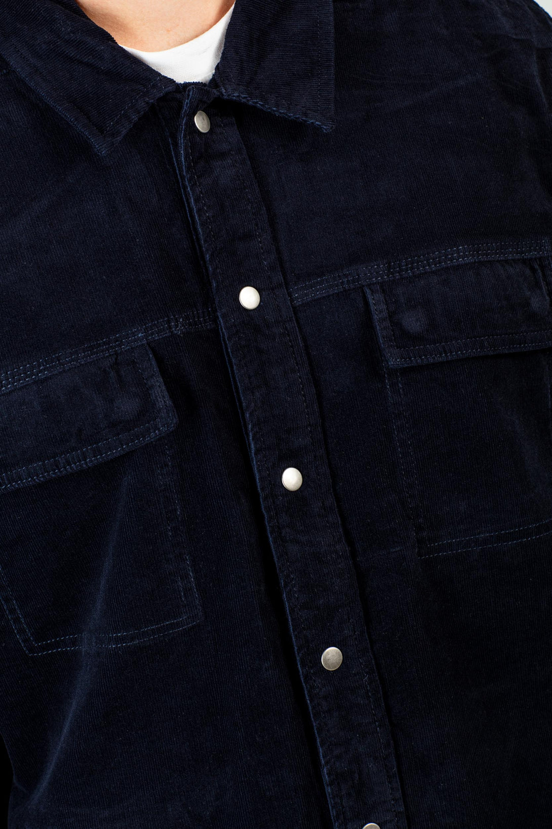 Duke Over Shirt - Baby Cord Navy - Reell Pakistan