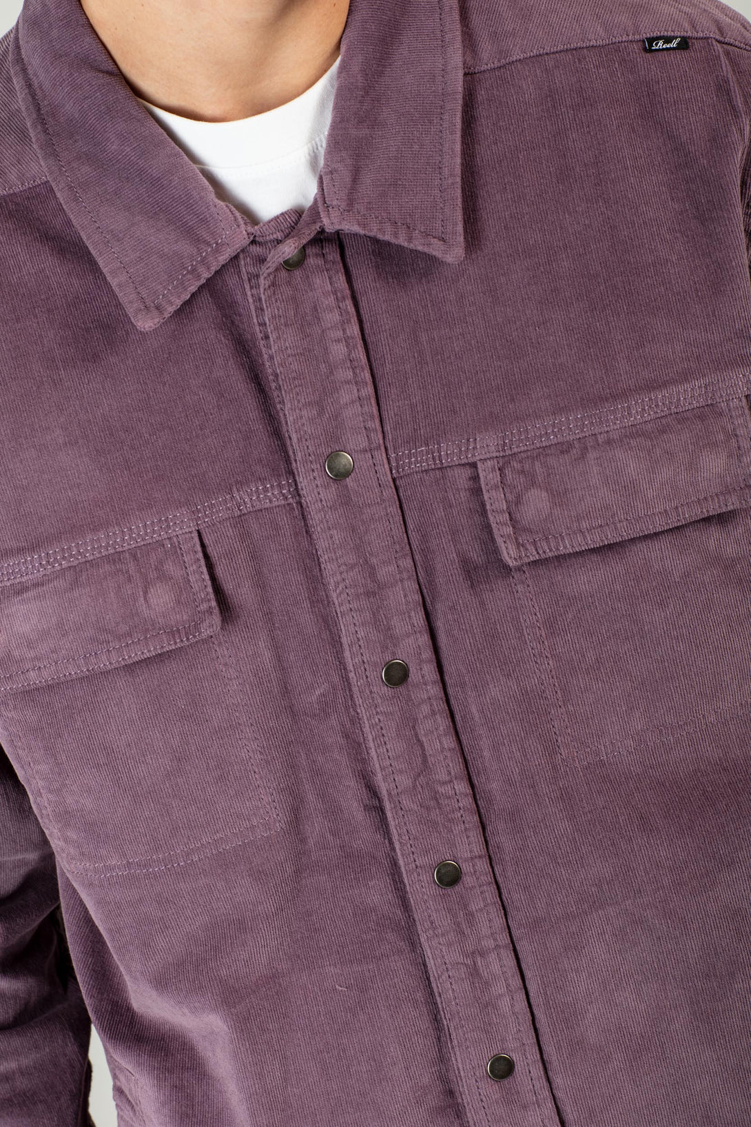 Duke Over Shirt - Baby Cord Purple - Reell Pakistan