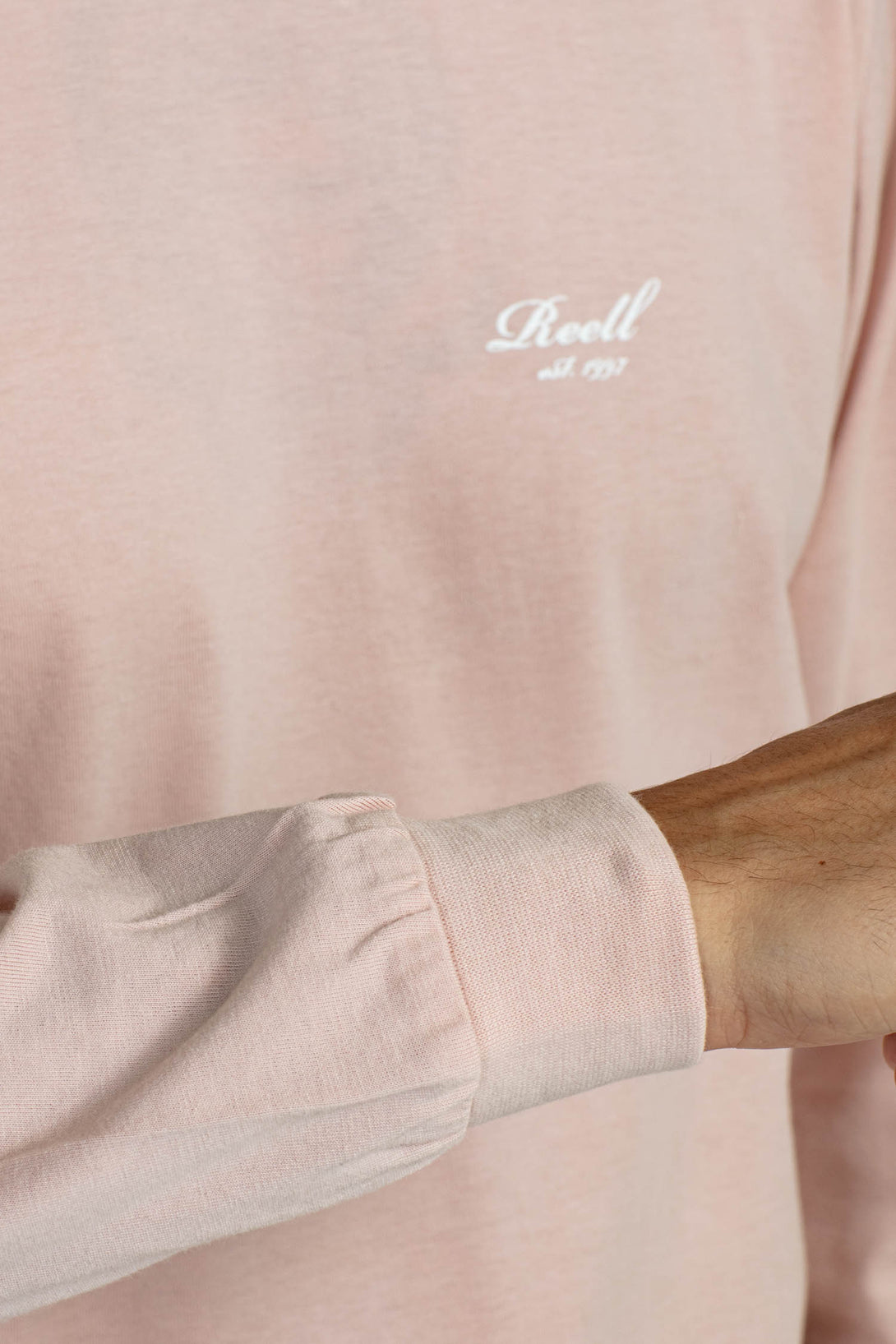 Regular Logo Long Sleeve - Smoked Pink - Reell Pakistan