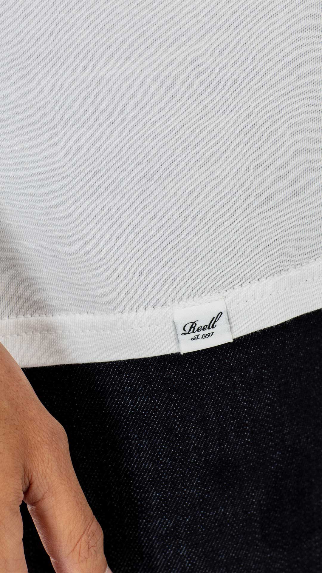 Regular Logo Long Sleeve - Snow White - Reell Pakistan