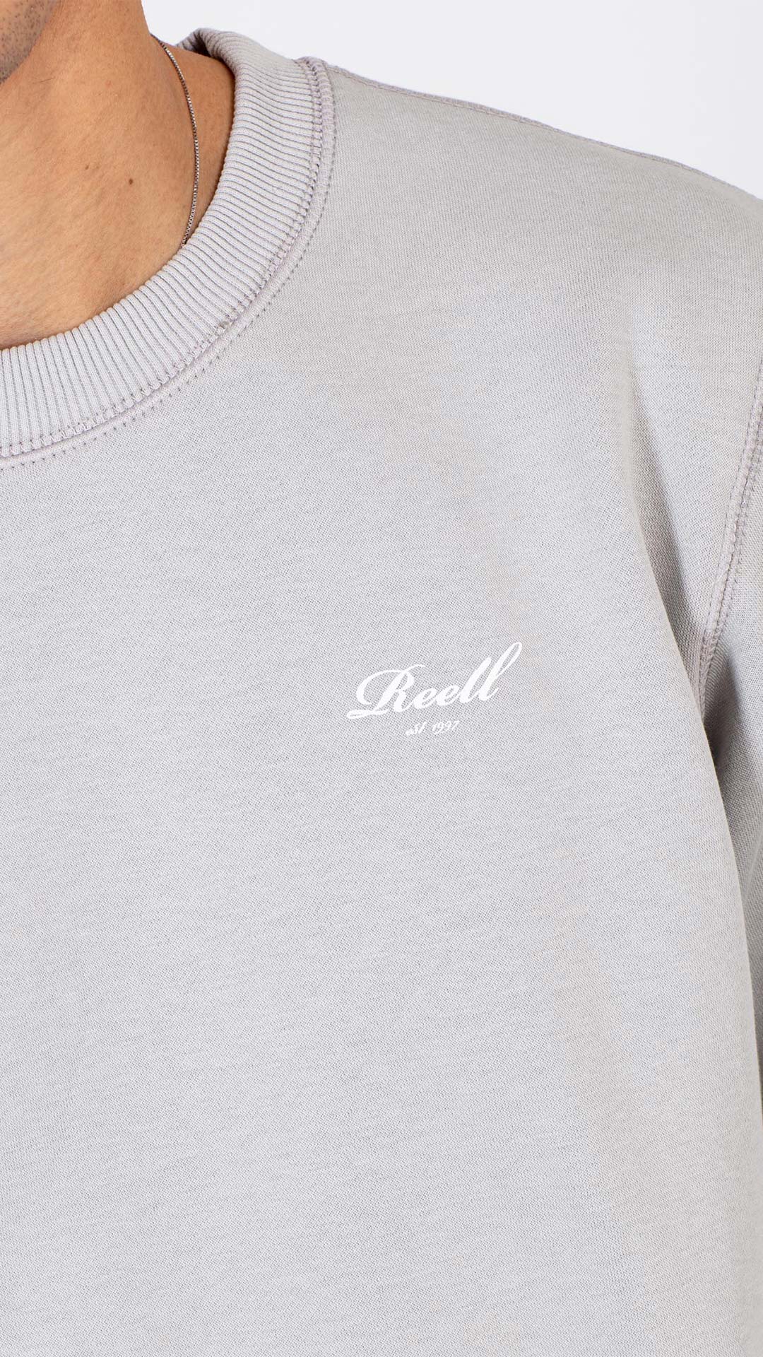 Regular Logo Crewneck - Stone - Reell Pakistan