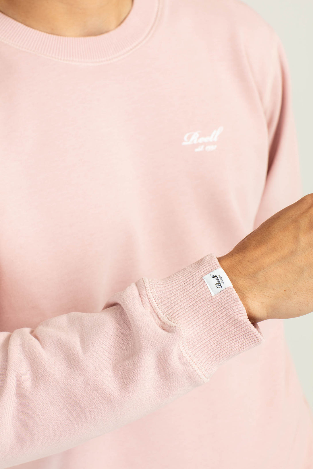 Terry Logo Crewneck - Smoked Pink - Reell Pakistan