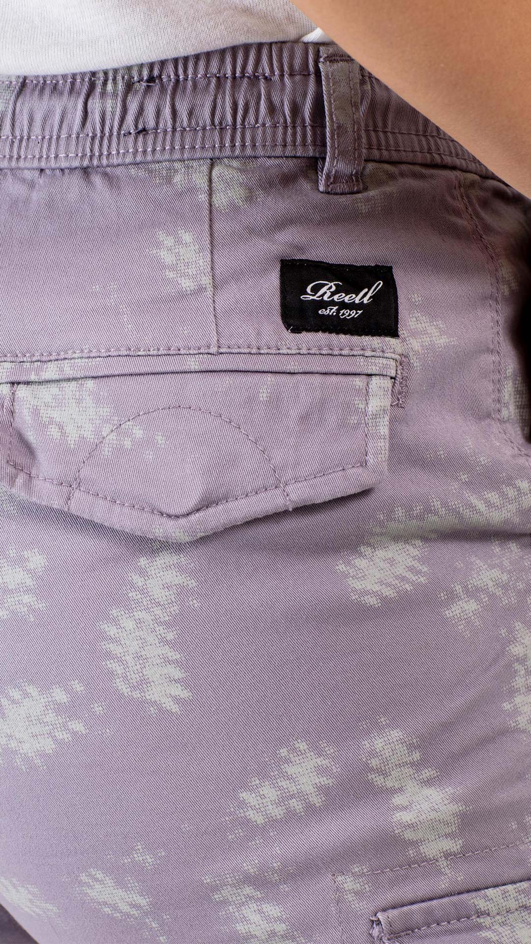 Reflex Women Rib Cargo - Script Camo Purple Gray - Reell Pakistan