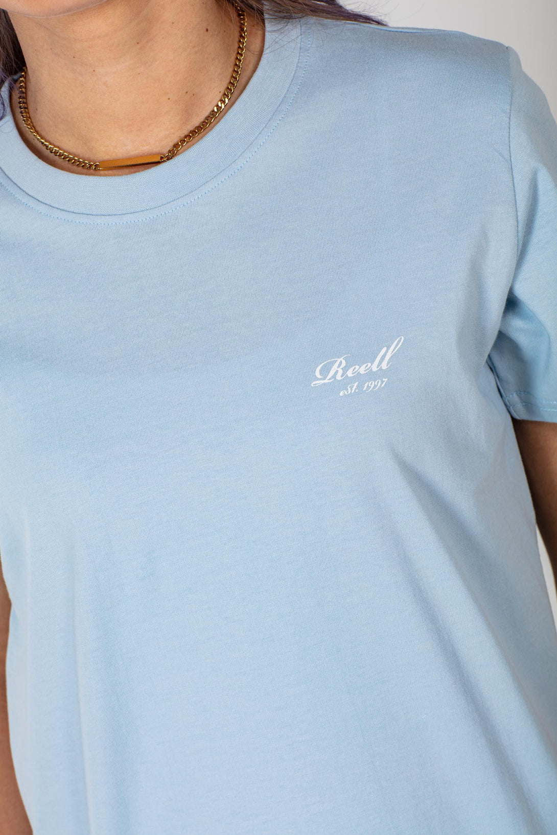 Women Staple T-Shirt - Air Blue - Reell Pakistan