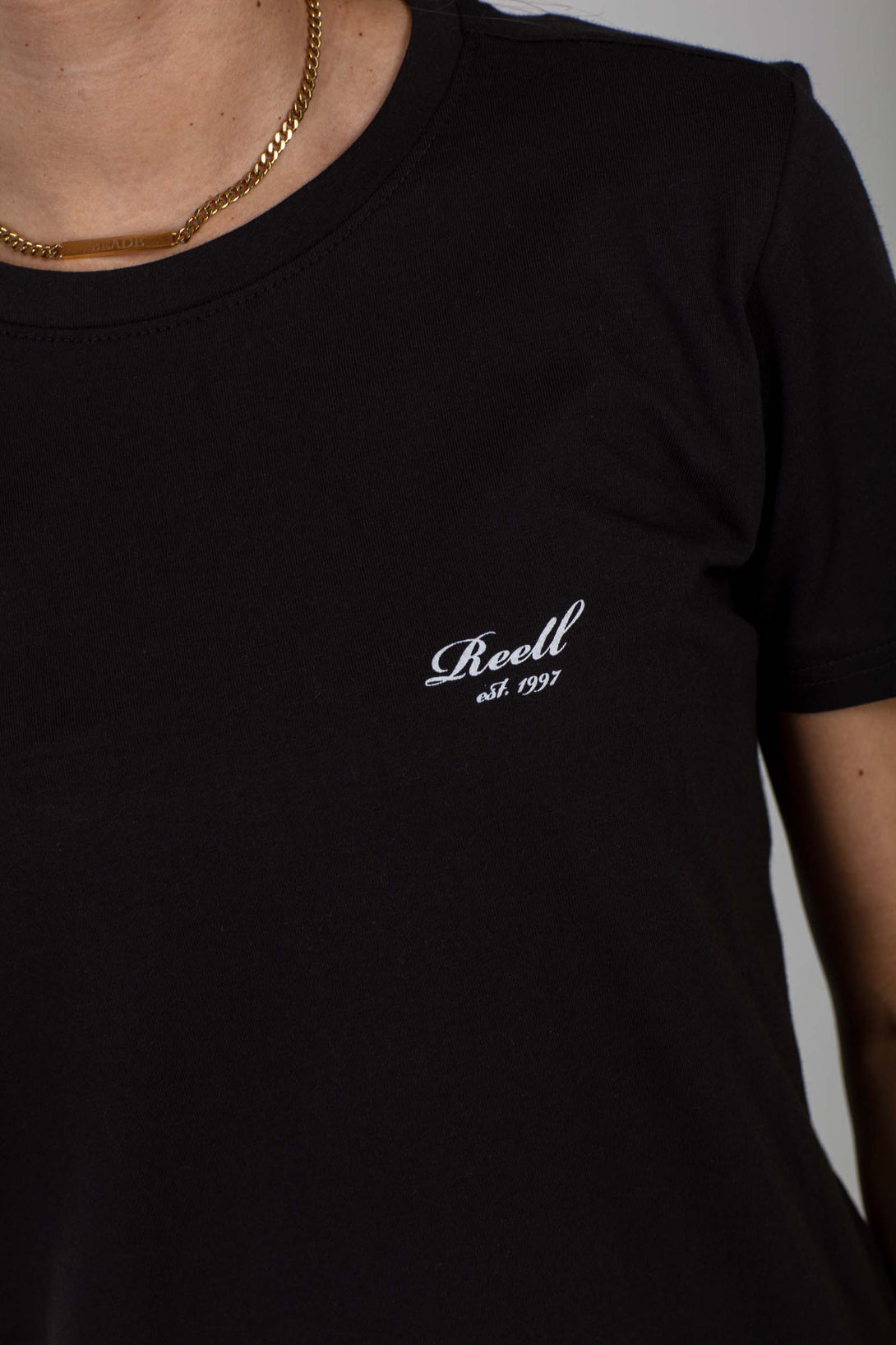 Women Fit T-Shirt - Deep Black - Reell Pakistan