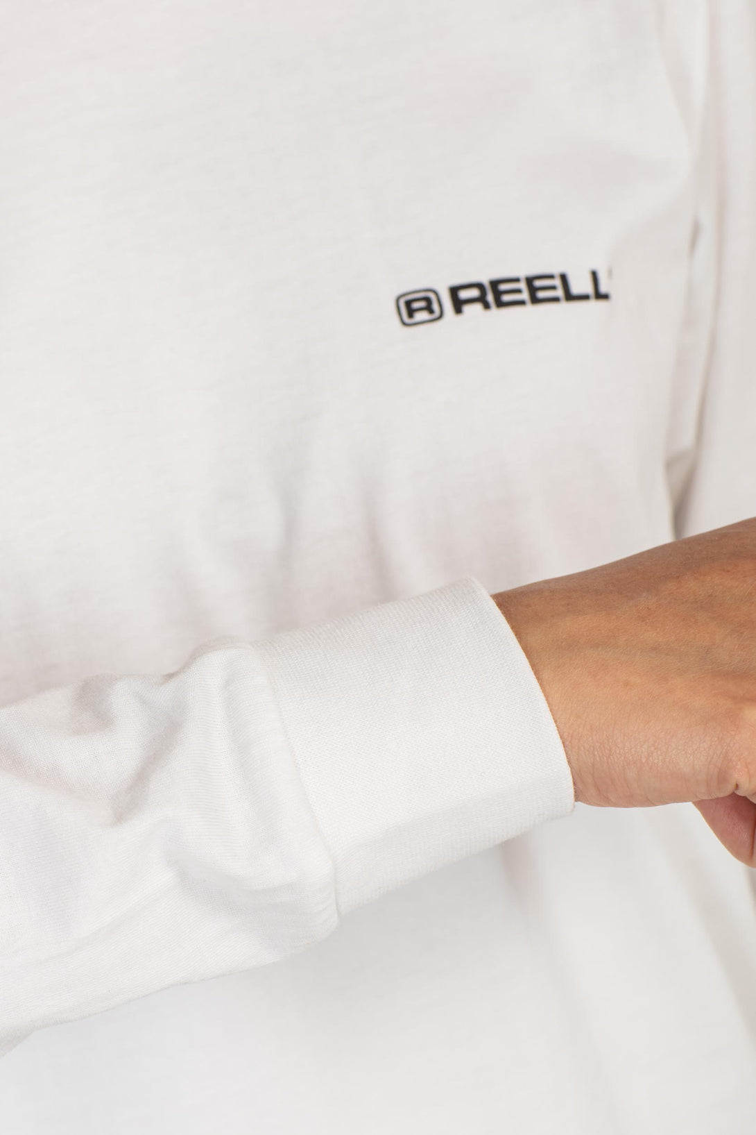 Smile Logo Long Sleeve - Snow White - Reell Pakistan