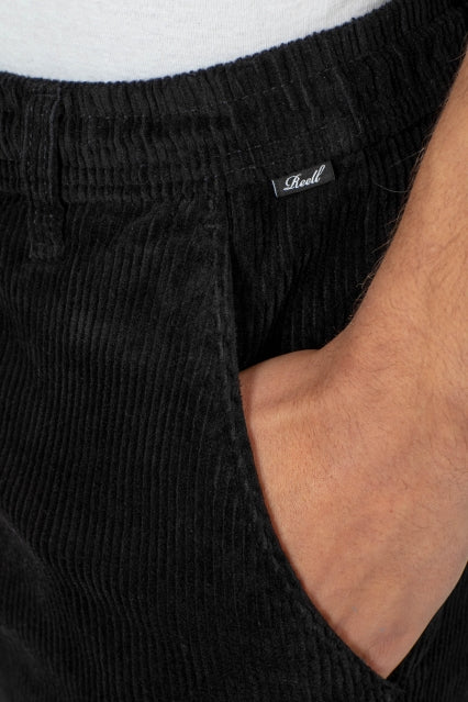 Reflex Loose Chino Corduroy - Black - Reell Pakistan