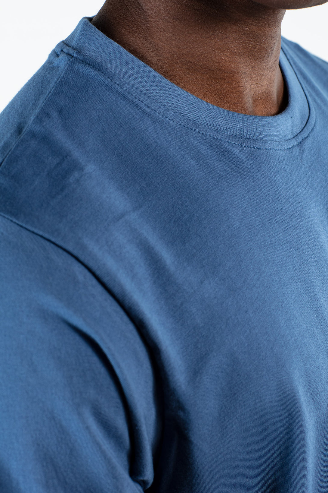 Regular Logo T-Shirt - Blue - Reell Pakistan