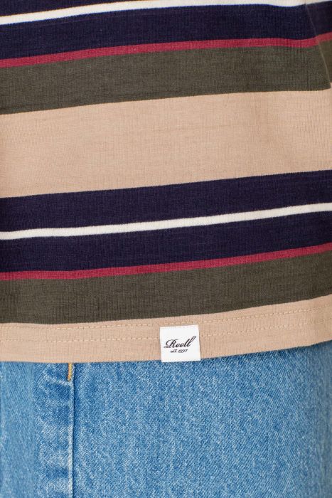 Line T-Shirt - Navy / Sand - Reell Pakistan