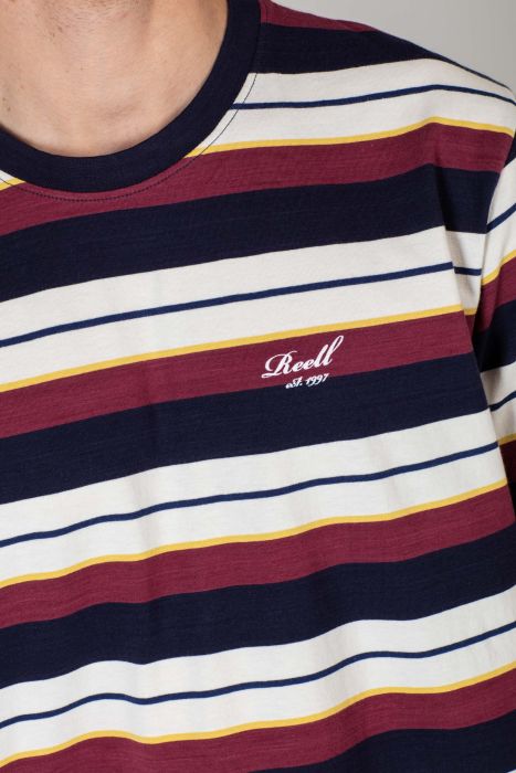 Line T-Shirt - Off White / Navy - Reell Pakistan