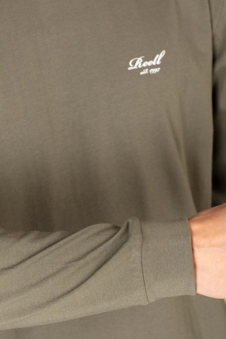 Staple Logo Long Sleeve - Sage Green - Reell Pakistan