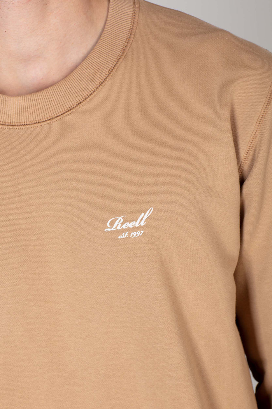 Staple Terry Crewneck - Tan Brown - Reell Pakistan