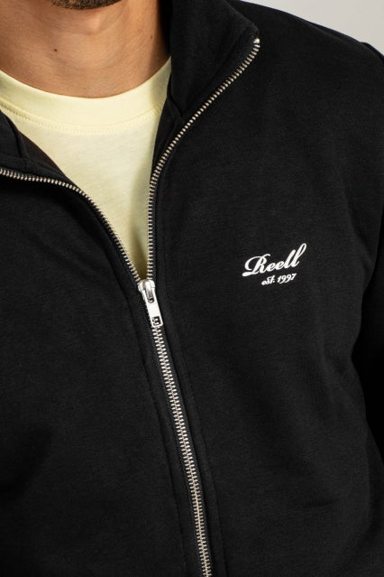 Zip Sweat Shirt - Deep Black - Reell Pakistan