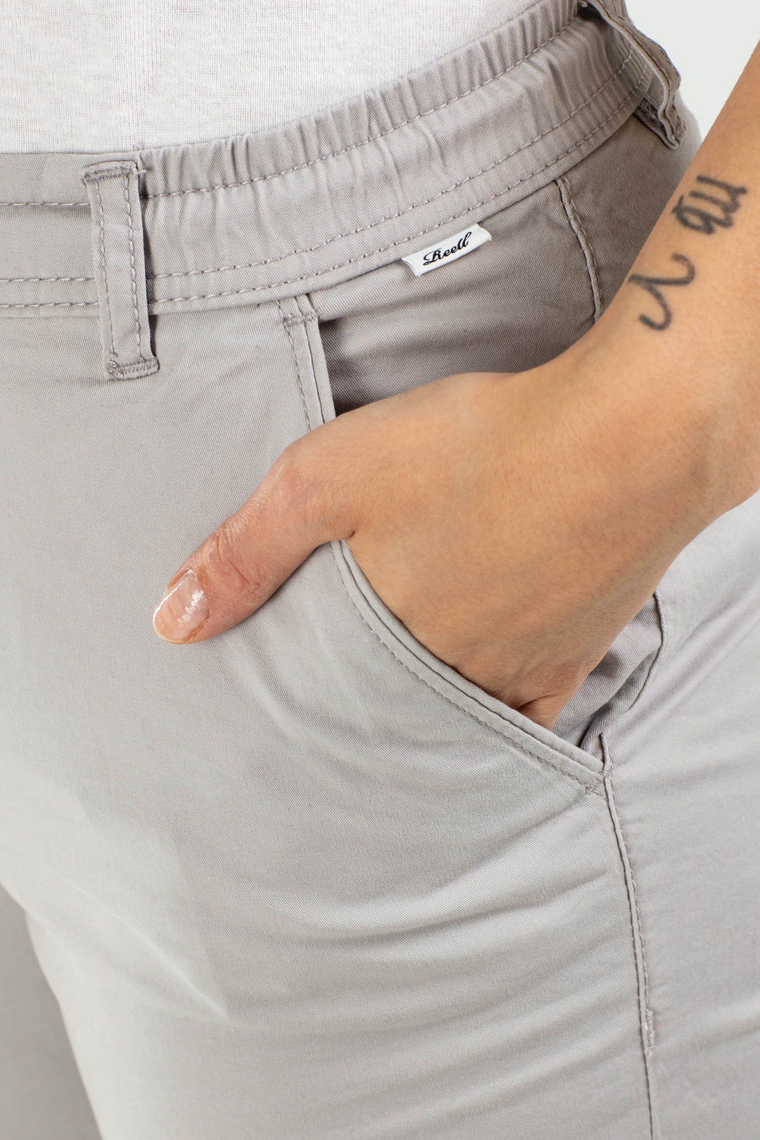 Reflex Women Chino Light Weight - Silver Gray - Reell Pakistan