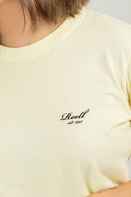 Women Logo T Shirt - Light yellow - Reell Pakistan