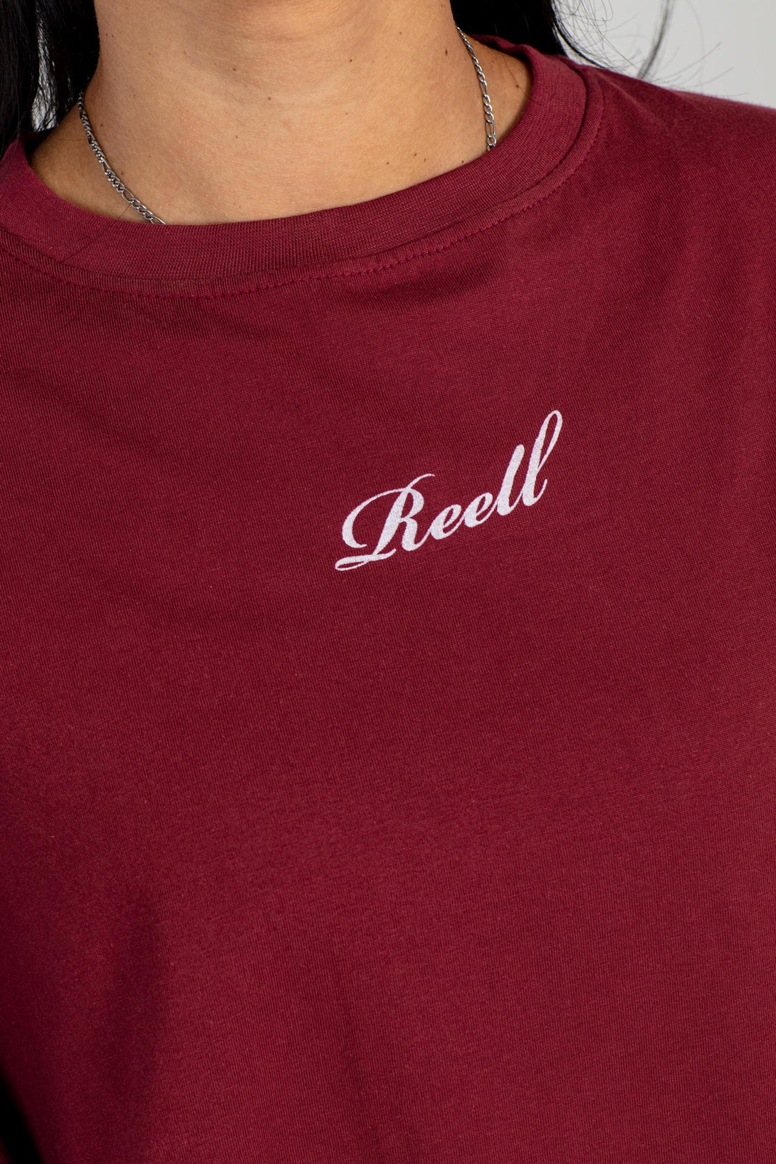 Women Layla T-Shirt - Wine Red - Reell Pakistan