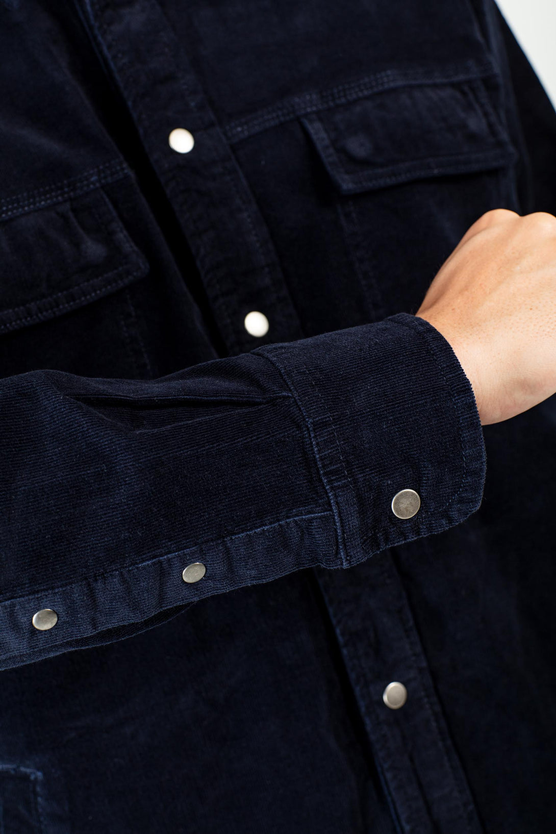 Duke Over Shirt - Baby Cord Navy - Reell Pakistan