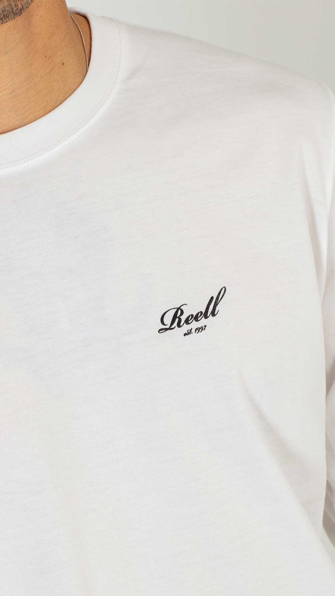 Regular Logo Long Sleeve - Snow White - Reell Pakistan