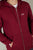 Regular Logo Zip Hoodie - Wine Red