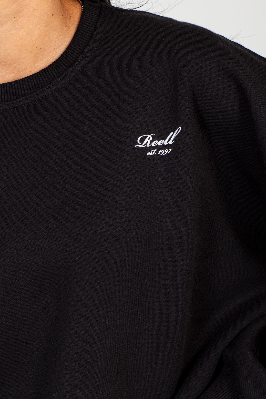 Women Amara Crewneck - Deep Black - Reell Pakistan