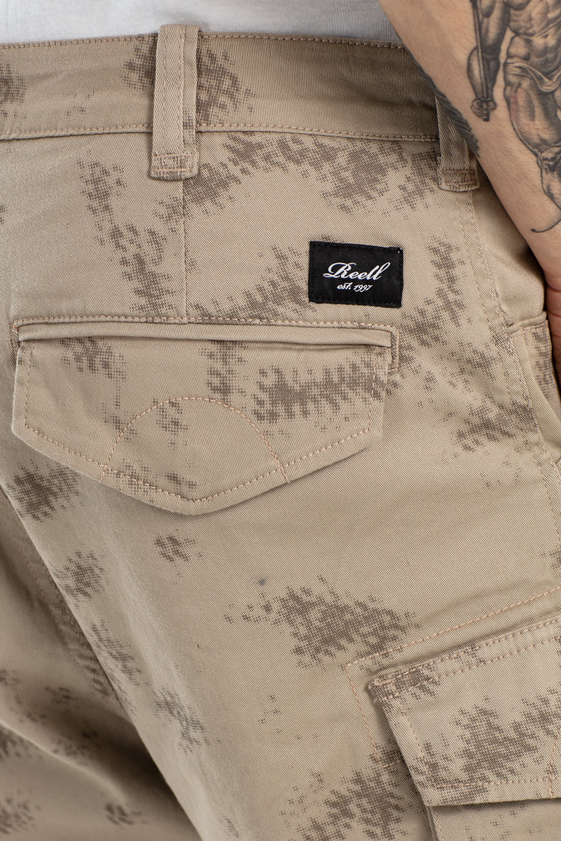 City Cargo Short - Script Camo Sand - Reell Pakistan