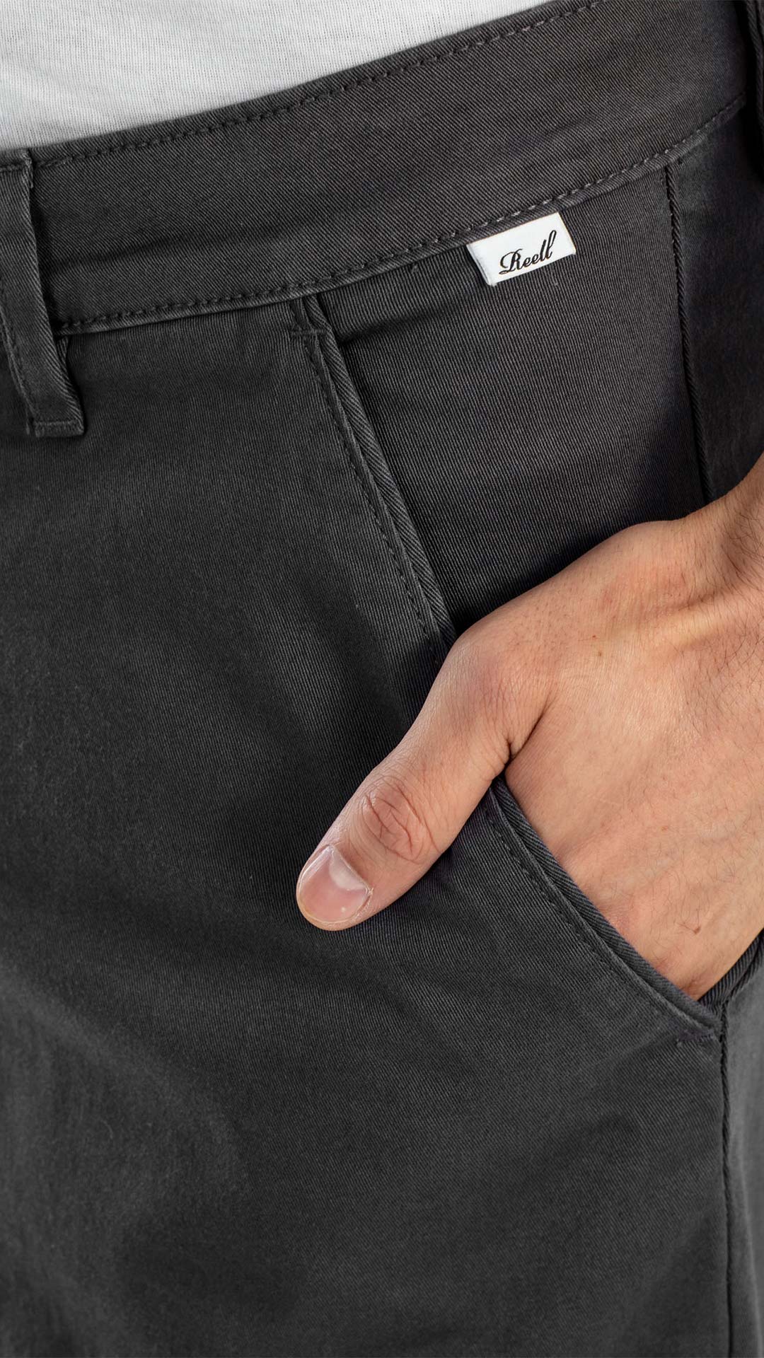 Flex Grip Chino Short - Dark Gray - Reell Pakistan