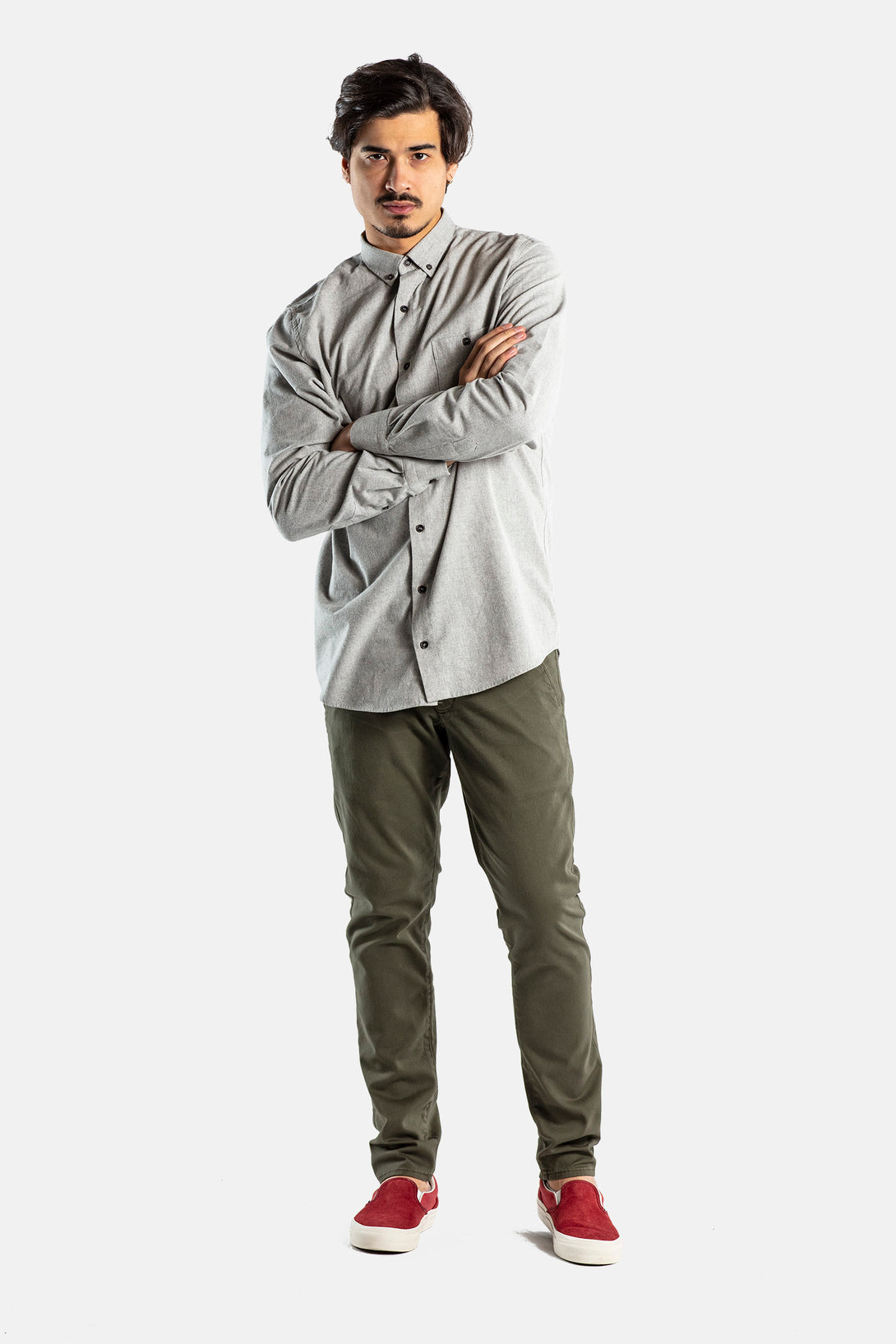 Flex Tapered Chino - Olive - Reell Pakistan
