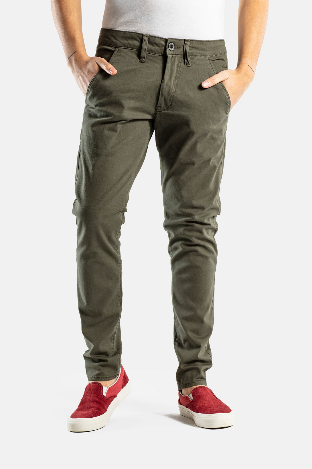Flex Tapered Chino - Olive - Reell Pakistan