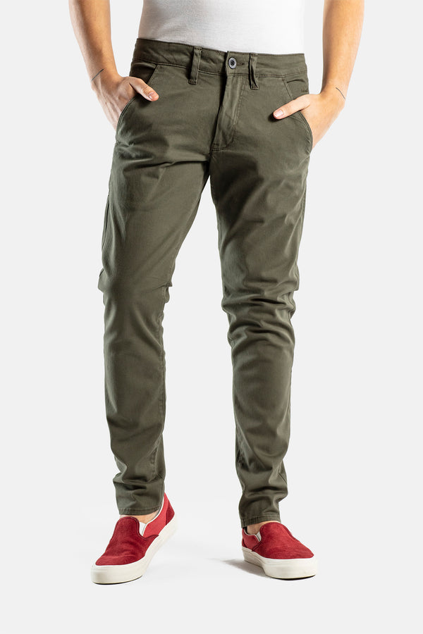 Flex Tapered Chino - Olive - Reell Pakistan