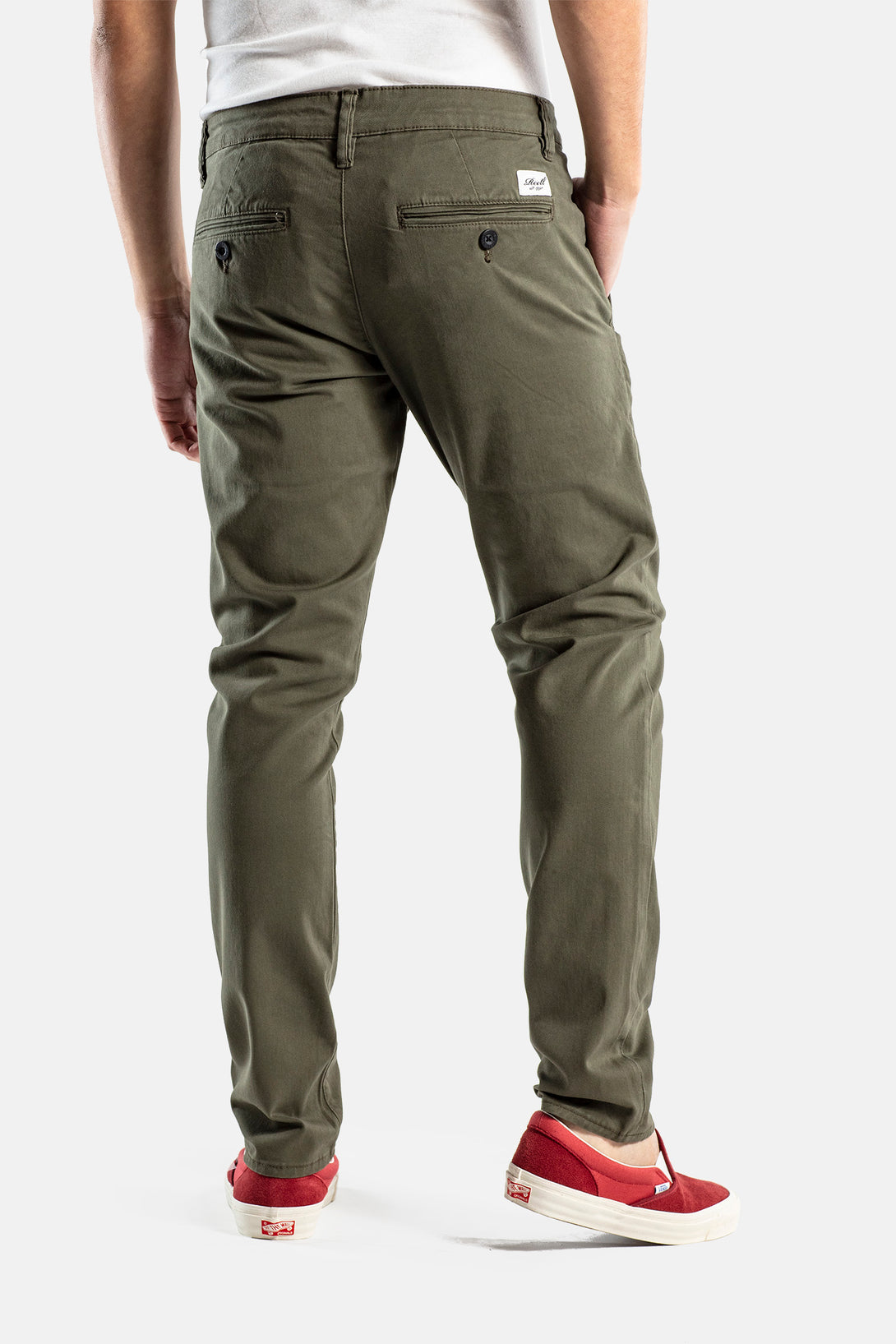 Flex Tapered Chino - Olive - Reell Pakistan