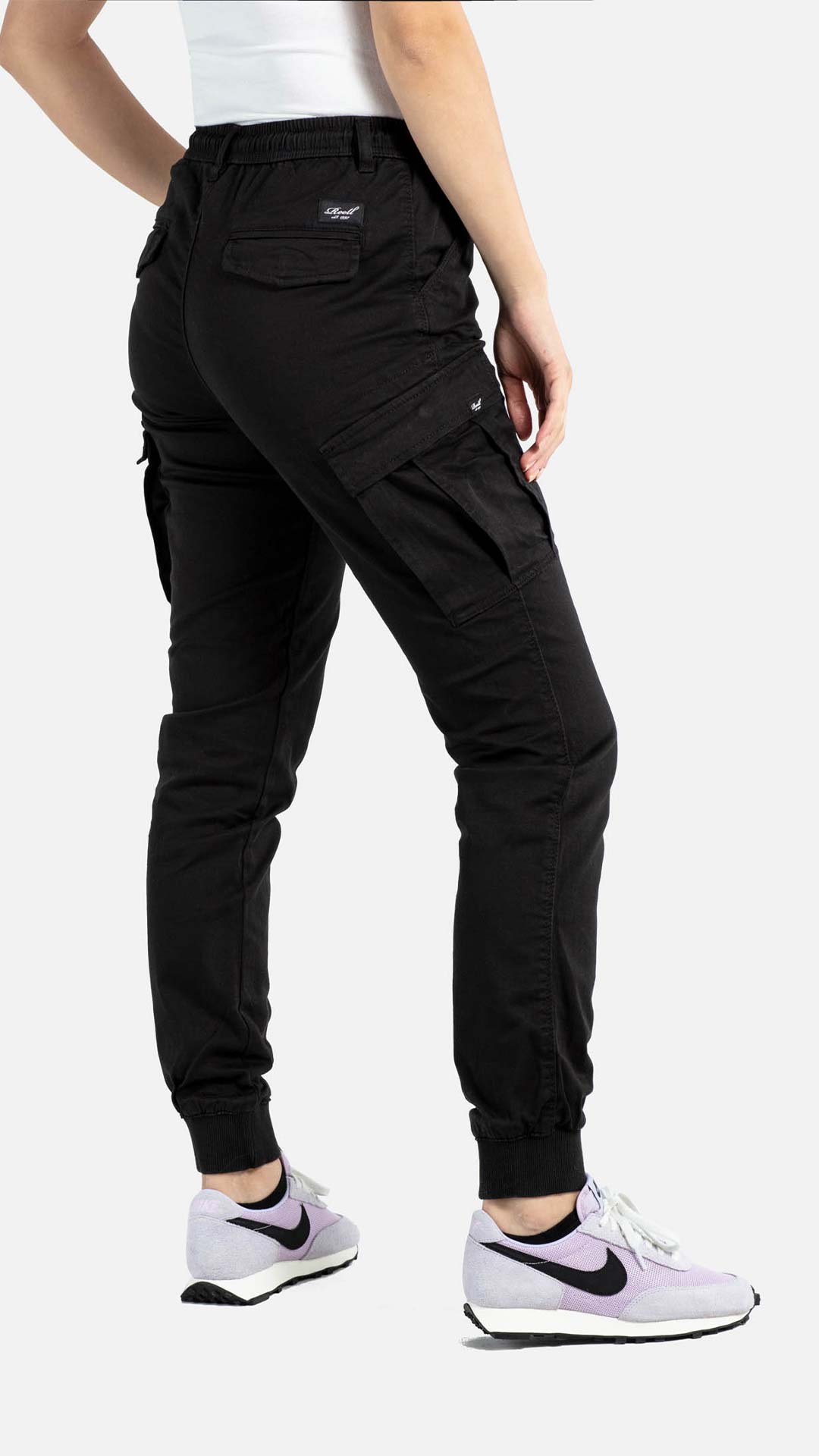 Reflex Women Rib Cargo - Black - Reell Pakistan