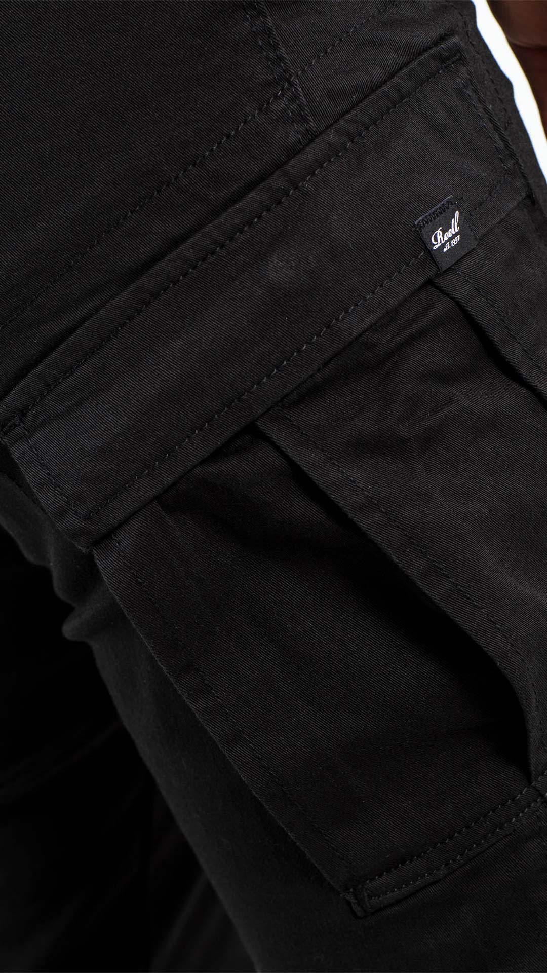 Reflex Women Rib Cargo - Black - Reell Pakistan