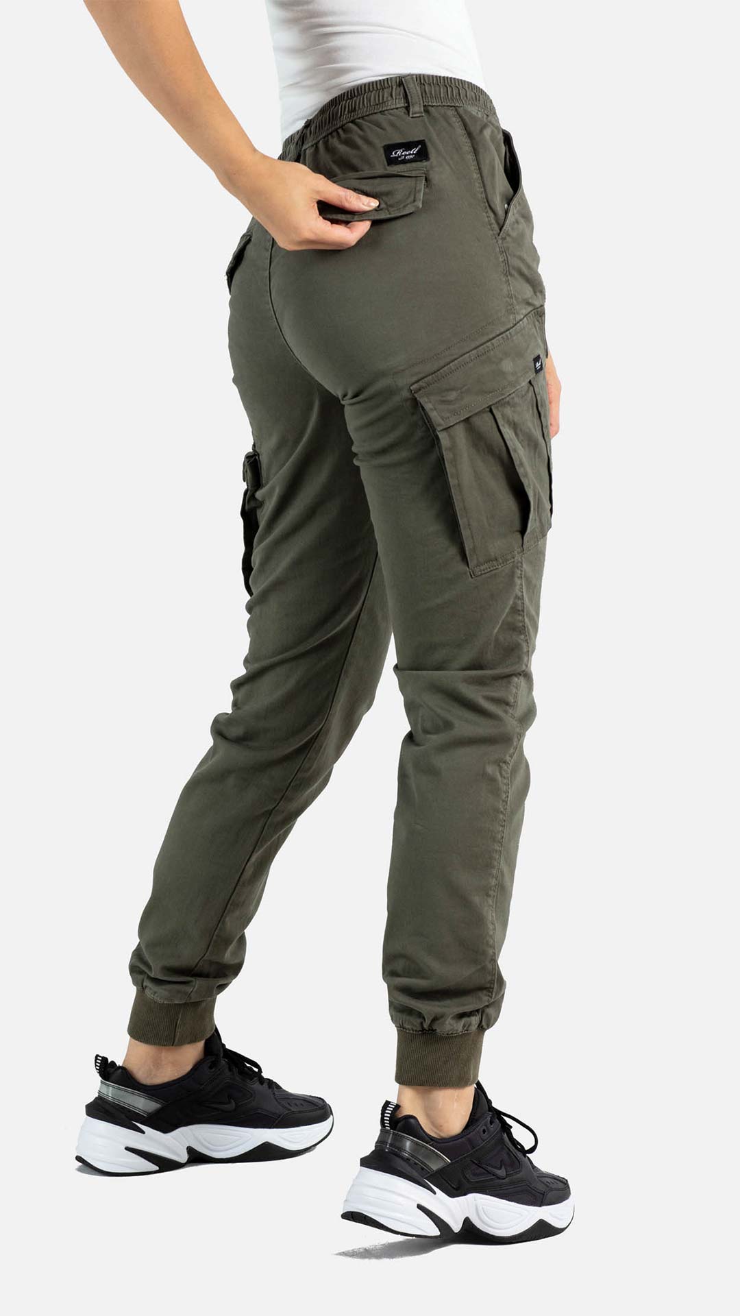 Reflex Women Rib Cargo - Olive - Reell Pakistan