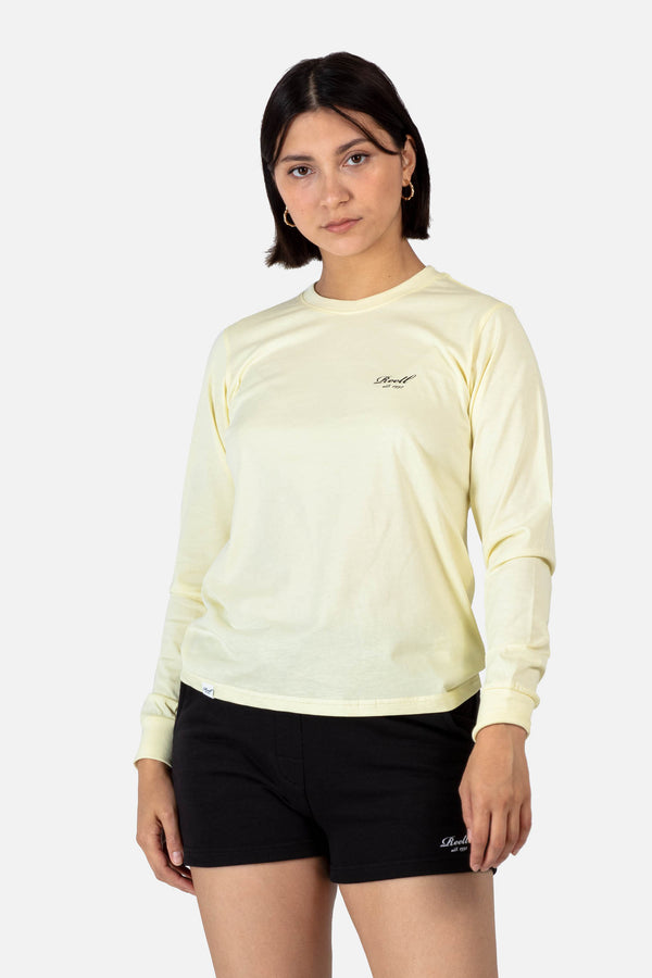 Women Logo Long Sleeves - Light Yellow - Reell Pakistan